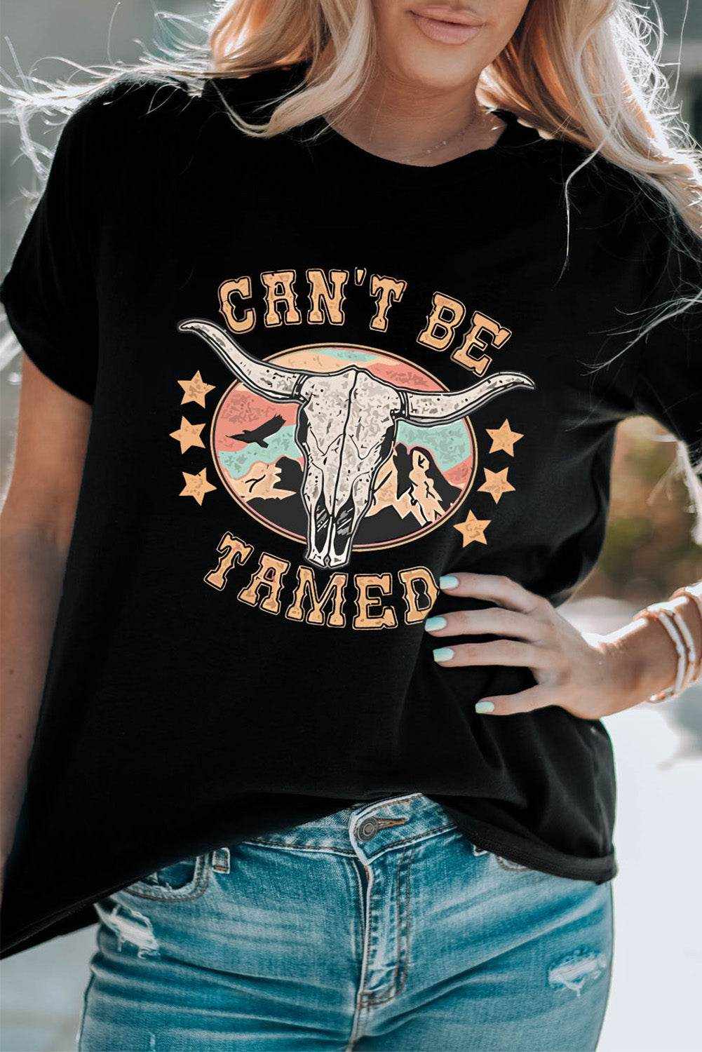CAN'T BE TAMED Graphic Short Sleeve Tee - Purcell's Clothing Company