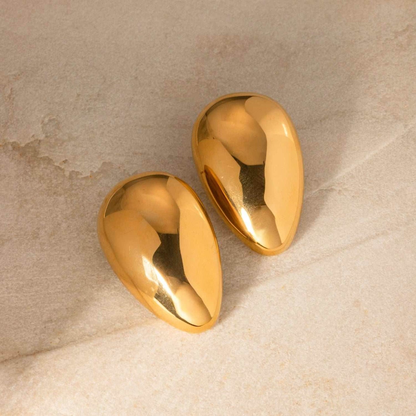Stainless Steel Teardrop Stud Earrings - Purcell's Clothing Company