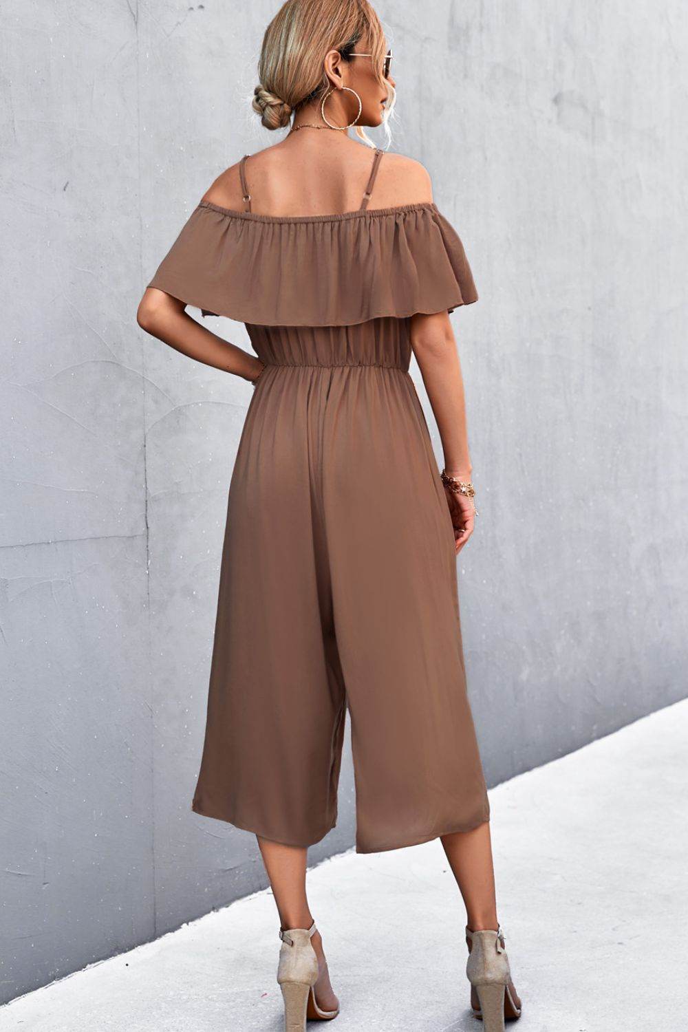 Spaghetti Strap Layered Jumpsuit - Purcell's Clothing Company