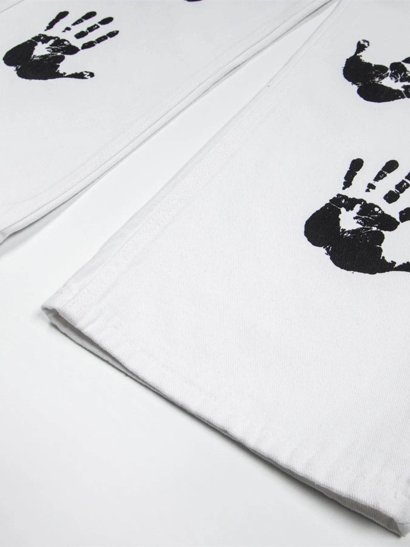 Men's Handprint Pattern Jeans - Purcell's Clothing Company