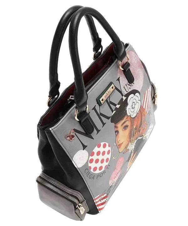 Nicole Lee USA Eco-Leather Handbag with Side Pockets - Purcell's Clothing Company
