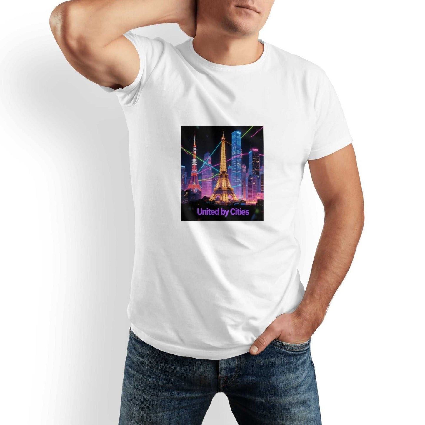 City Printed Pure Cotton T-Shirt
