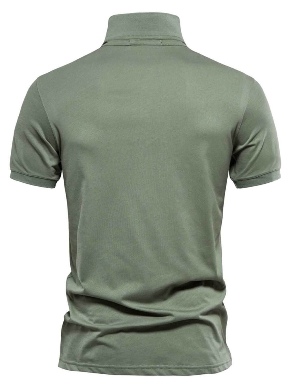Embroidered Collared Short Sleeve Polo - Purcell's Clothing Company