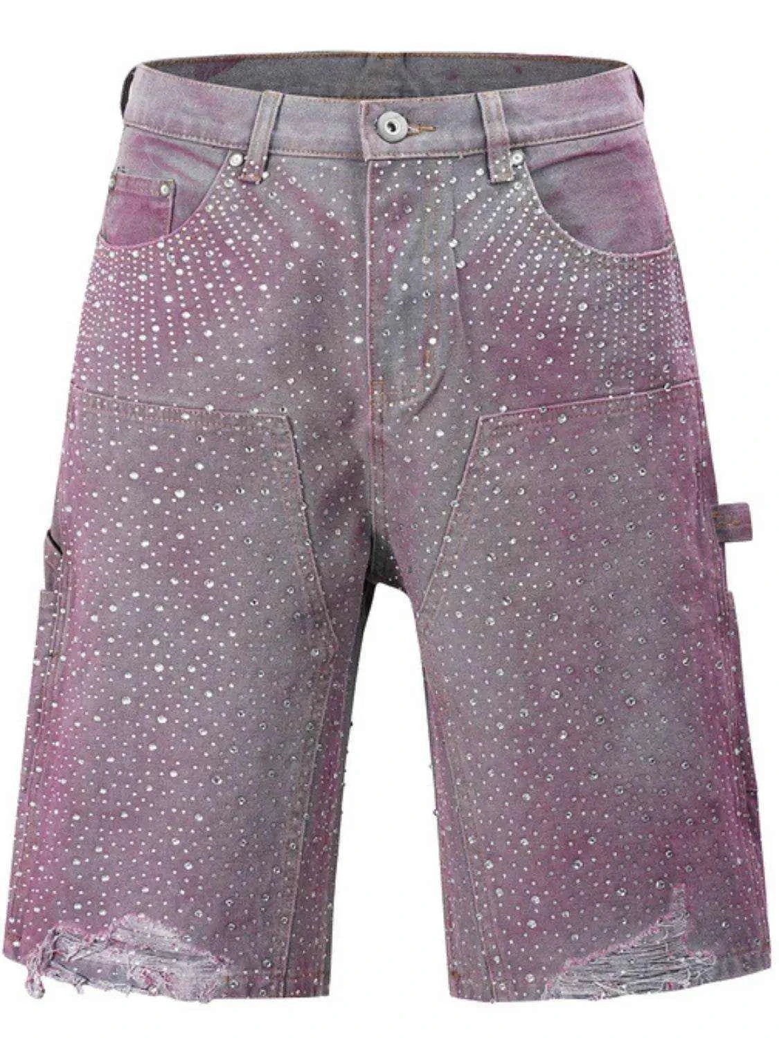 Men's Rhinestone Shorts with Pockets - Purcell's Clothing Company