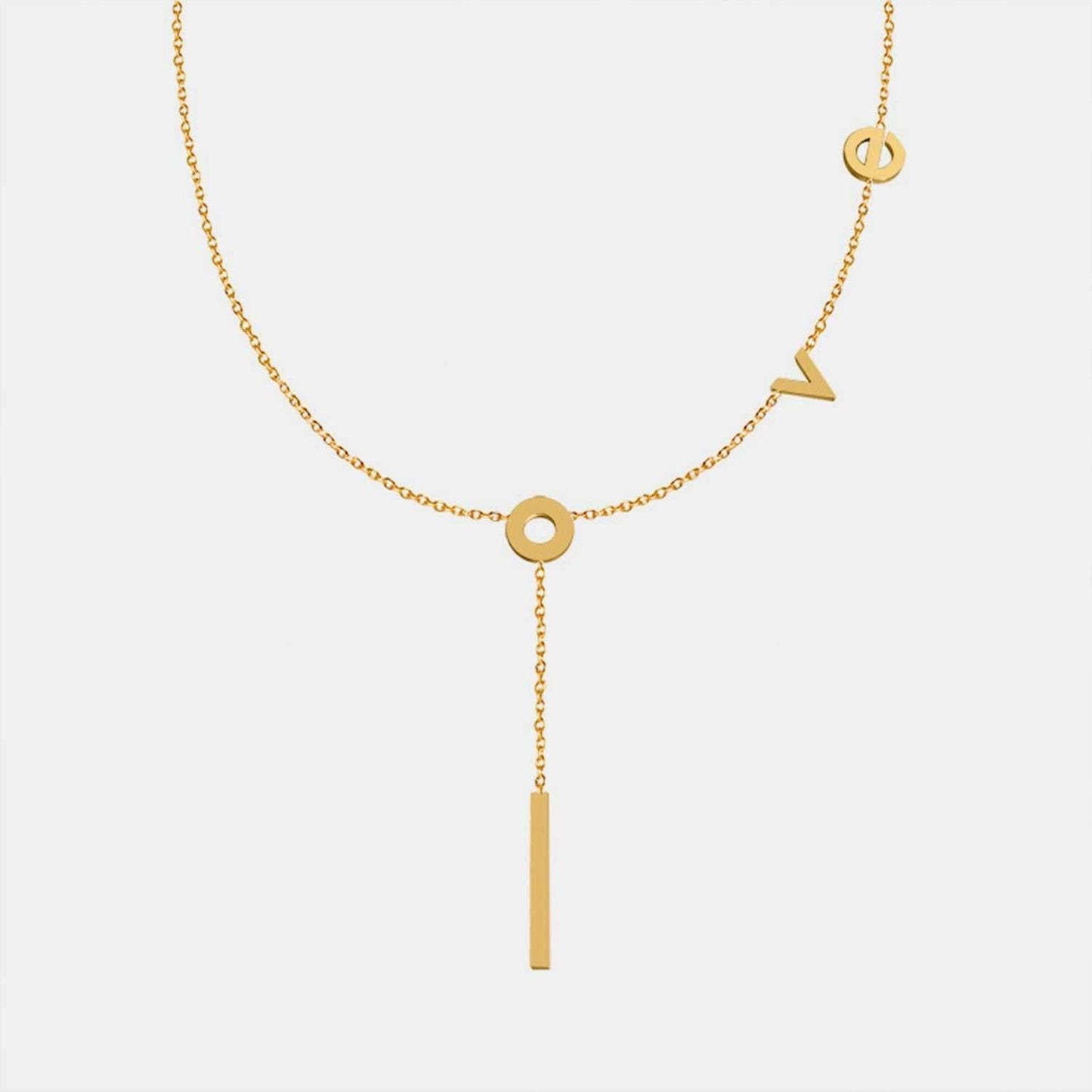 Titanium Steel Letter Necklace - Purcell's Clothing Company