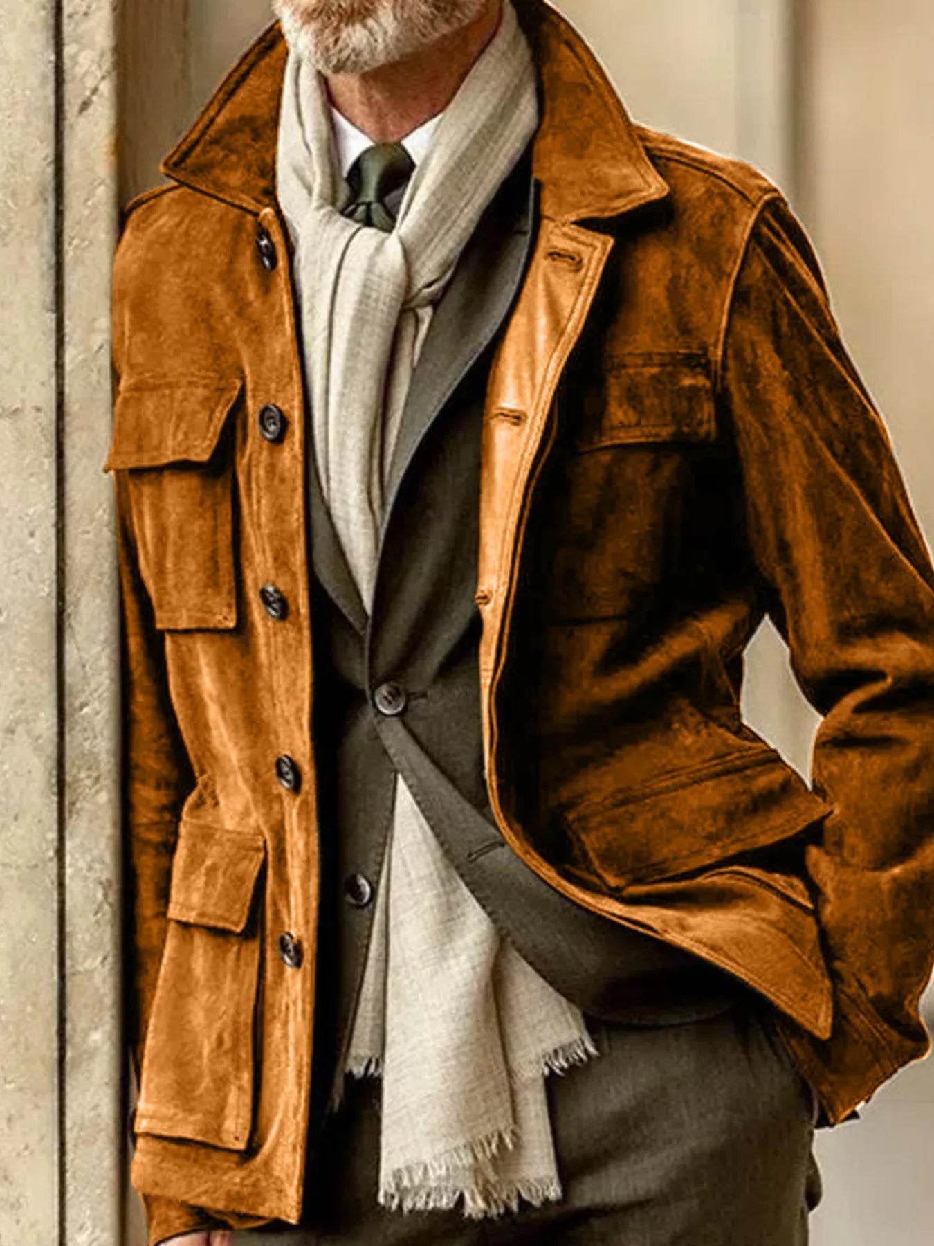 Button Up Long Sleeve Jacket - Purcell's Clothing Company