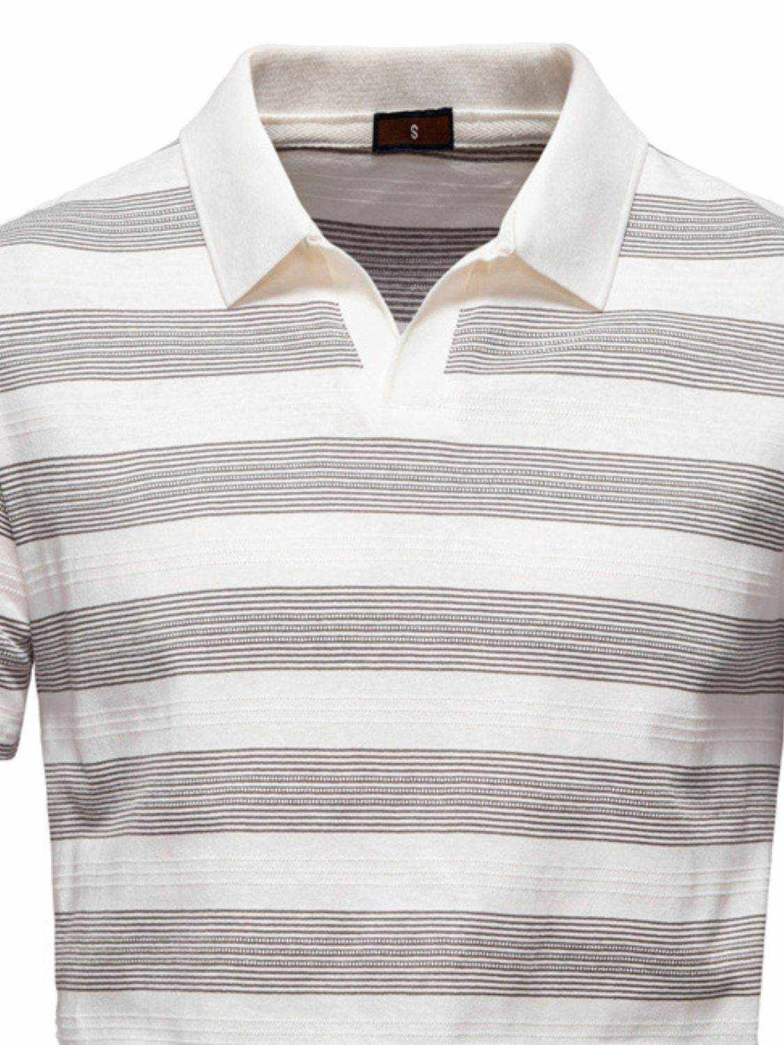 Contrast Striped Short Sleeve Polo - Purcell's Clothing Company