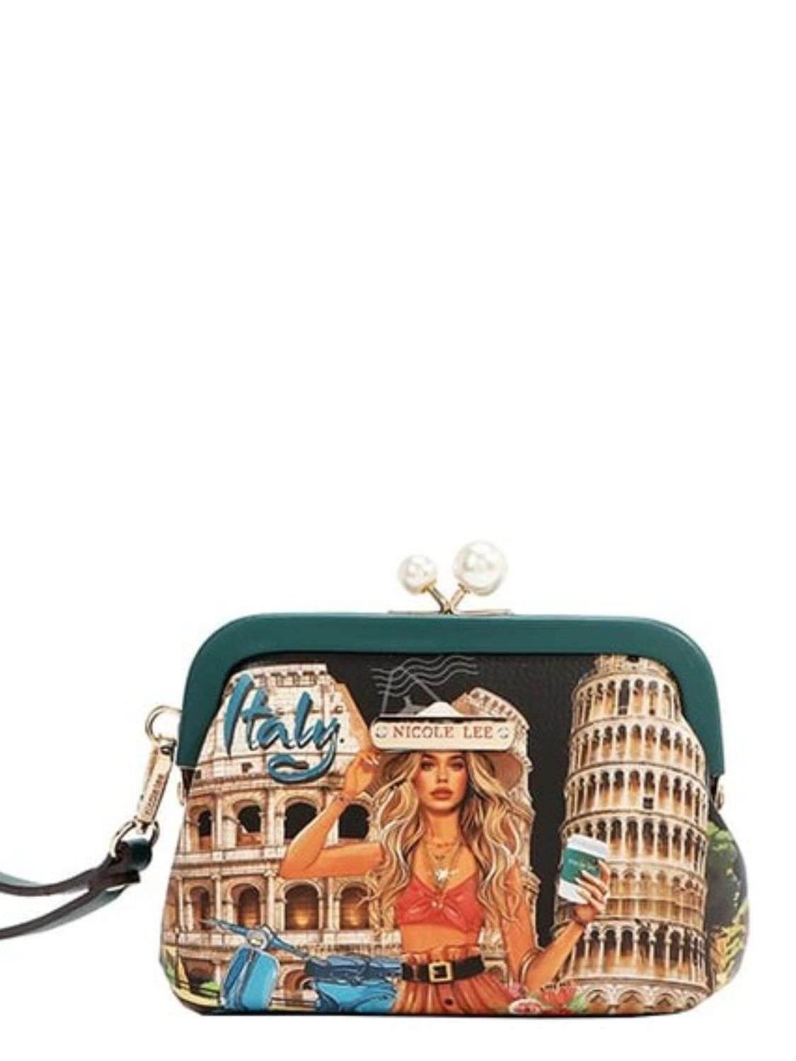Nicole Lee USA Chelsea Pearl Kiss-Lock Coin Purse - Purcell's Clothing Company