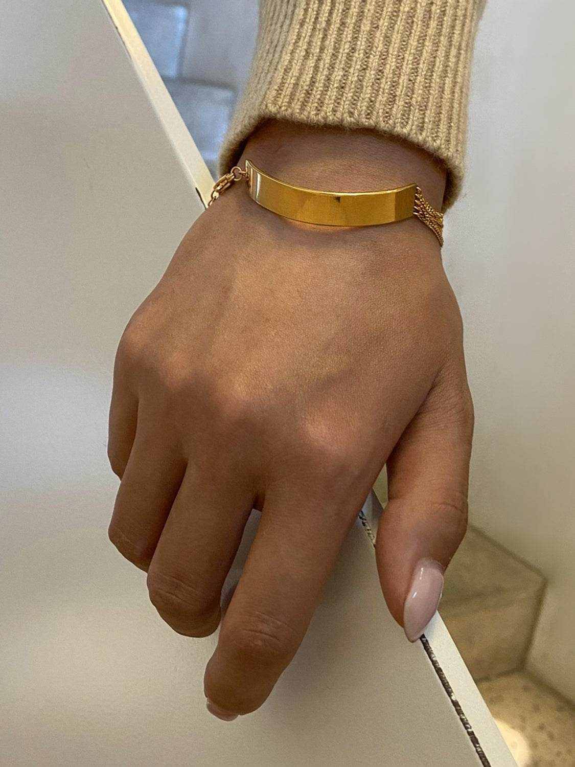 18K Gold-Plated Stainless Steel Bracelet - Purcell's Clothing Company