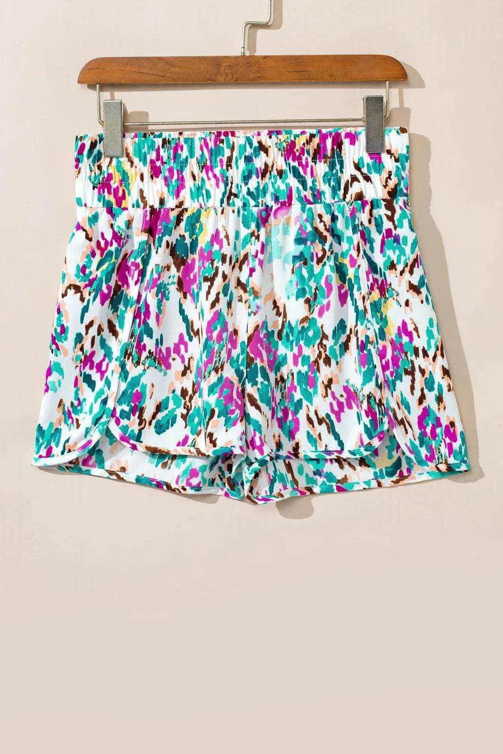 Printed High Waist Shorts - Purcell's Clothing Company