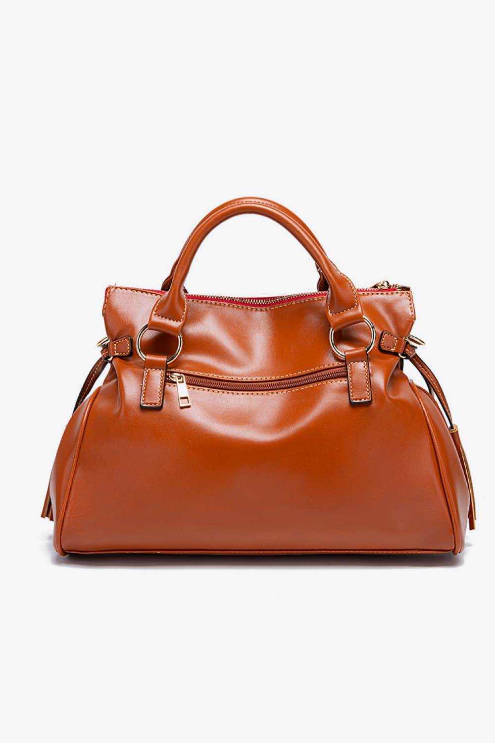 PU Leather Handbag with Tassels - Purcell's Clothing Company