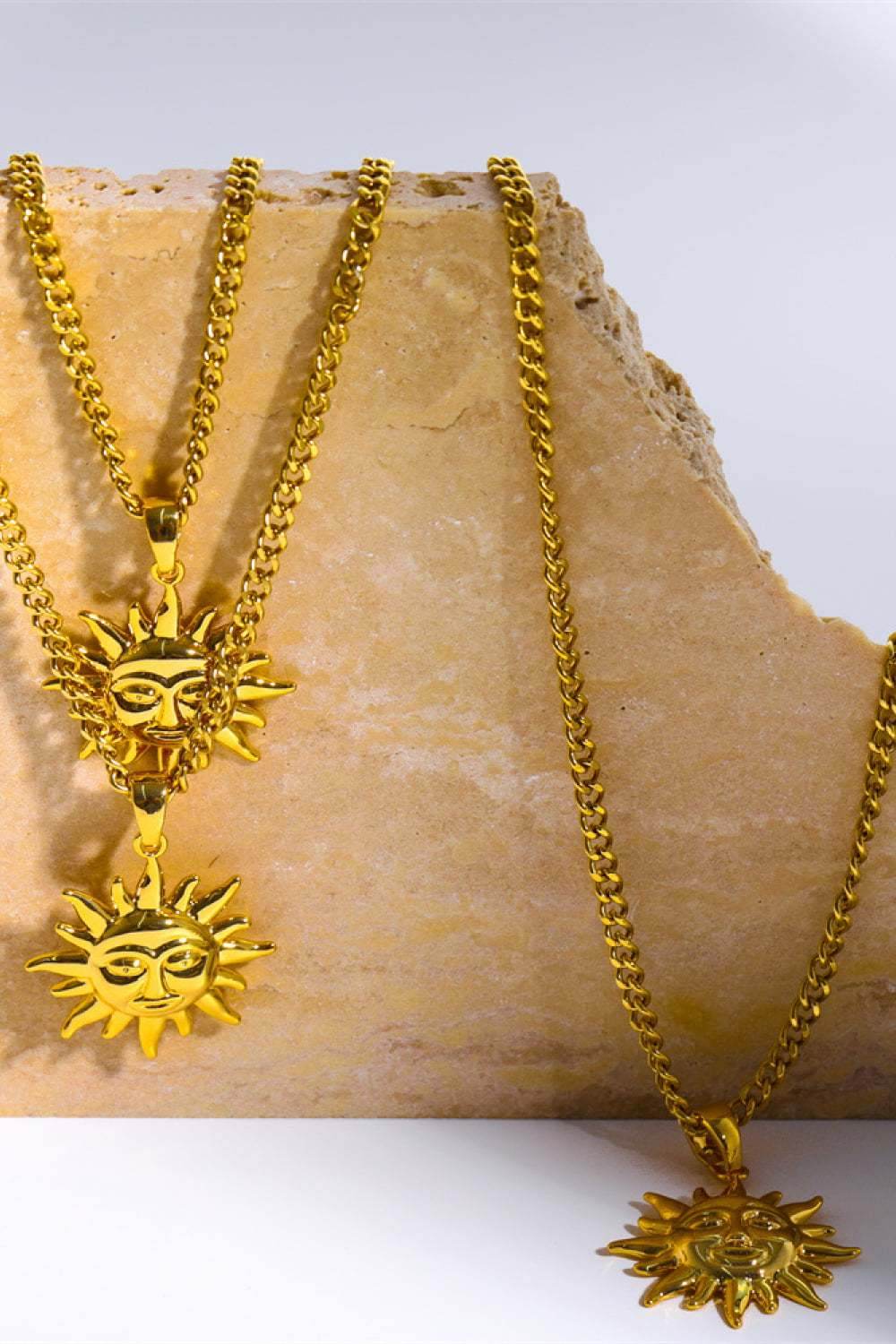 Sun Pendant Copper Necklace - Purcell's Clothing Company