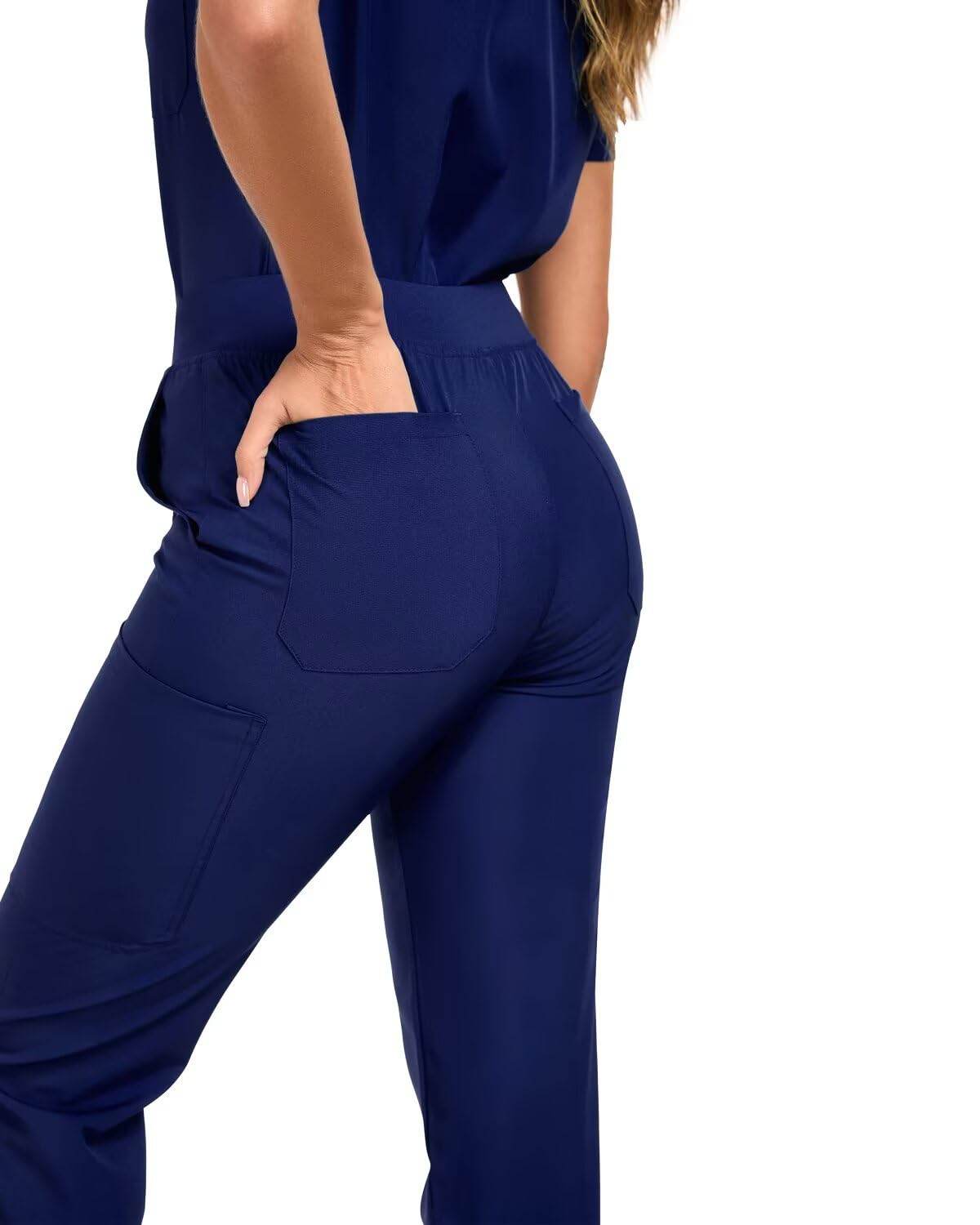 Stretch V-Neck Top & Cargo Pants - Purcell's Clothing Company