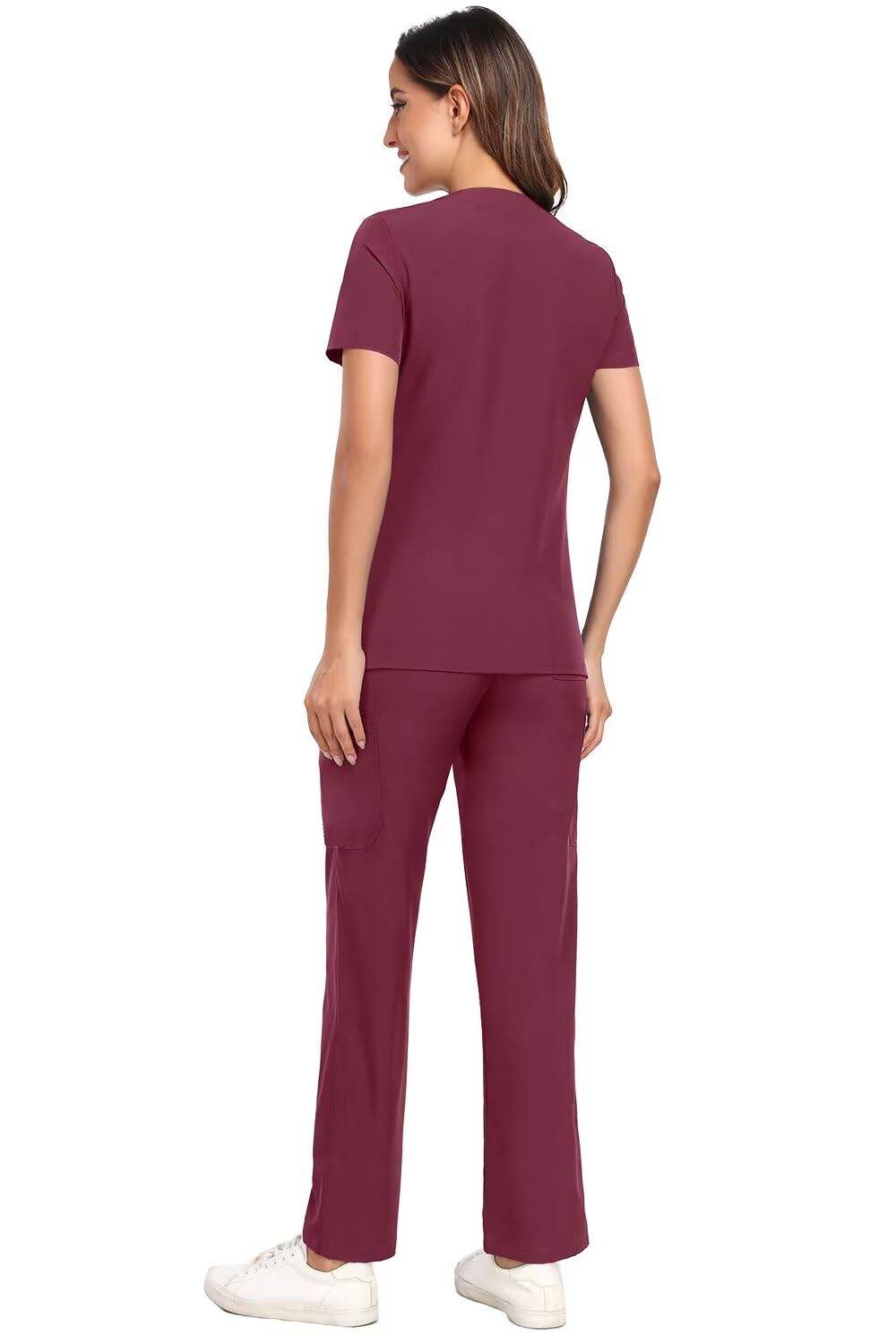 Stretch V-Neck Top & Cargo Pants - Purcell's Clothing Company