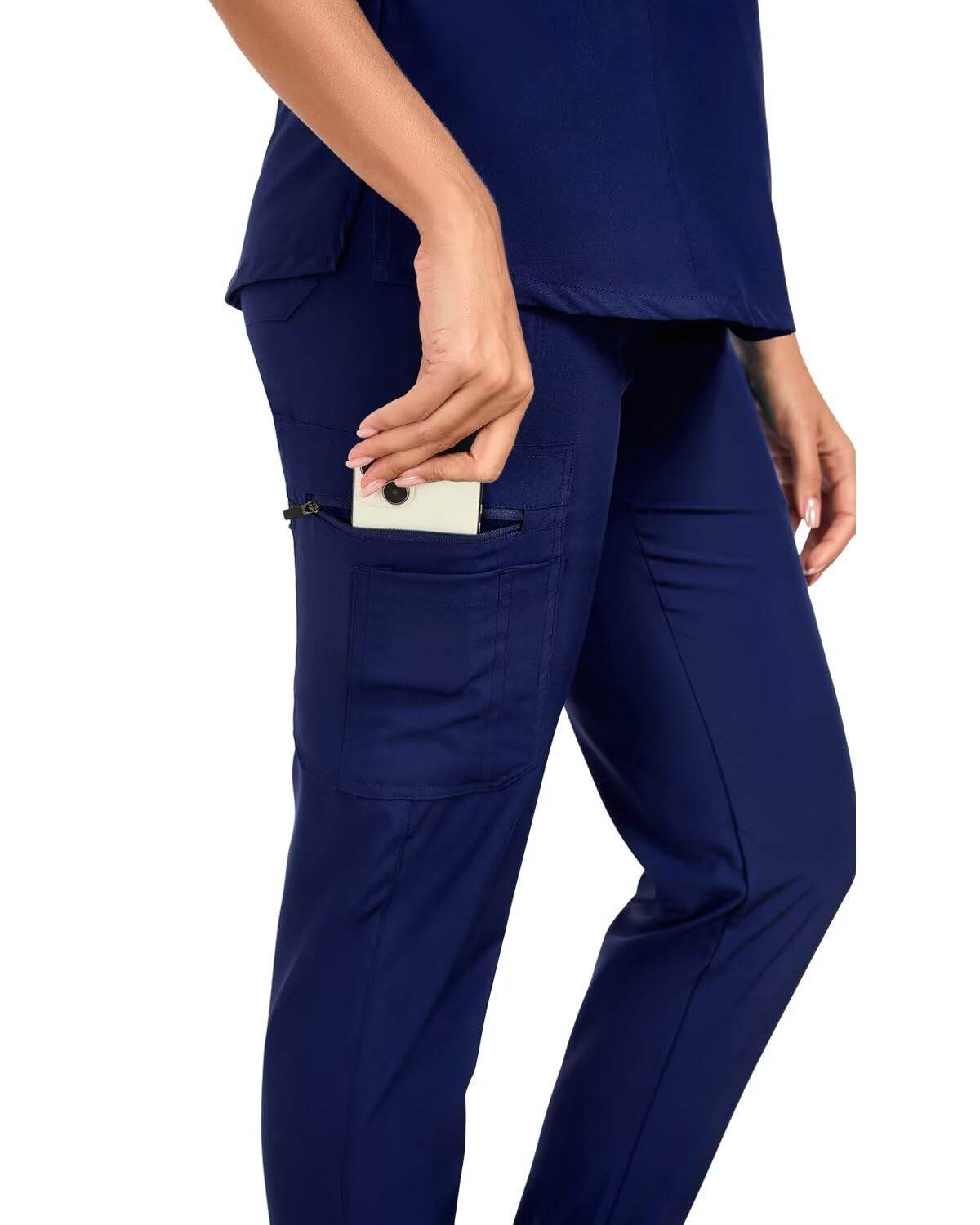 Stretch V-Neck Top & Cargo Pants - Purcell's Clothing Company