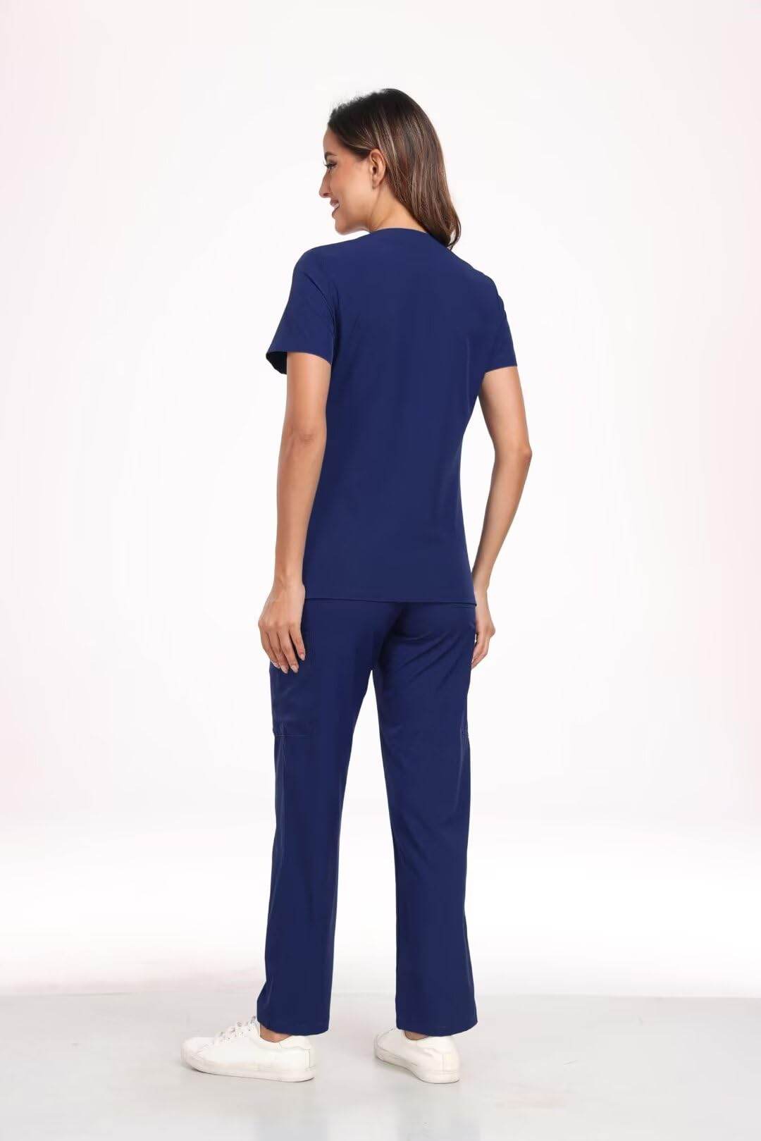 Stretch V-Neck Top & Cargo Pants - Purcell's Clothing Company