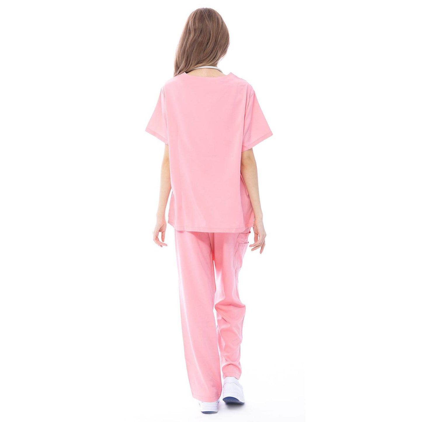 VICOGARD Scrub Set Stretch V-Neck Top & Straight Leg Pants - Purcell's Clothing Company