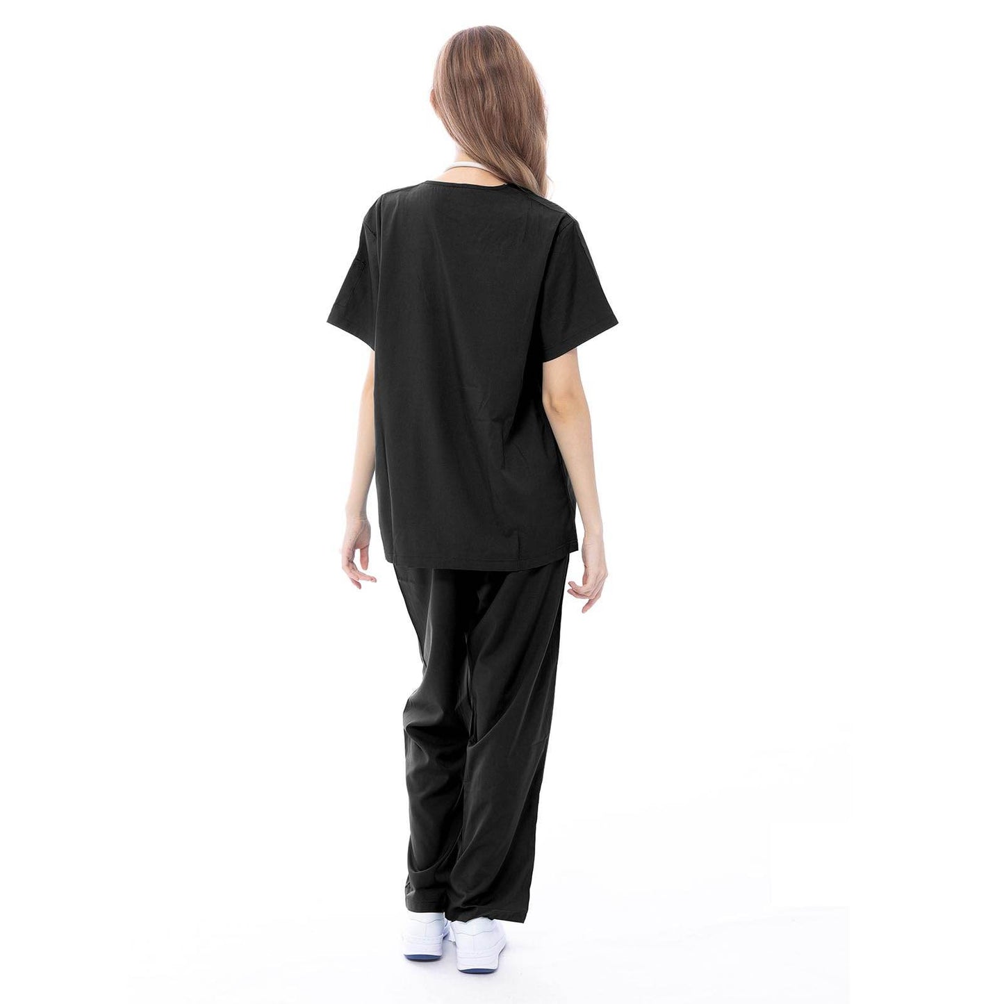 VICOGARD Scrub Set Stretch V-Neck Top & Straight Leg Pants - Purcell's Clothing Company