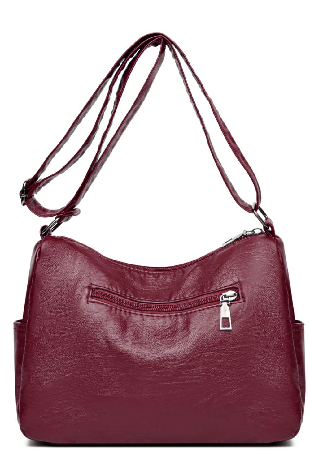 Multi-Pocket PU Leather Crossbody Bag - Purcell's Clothing Company