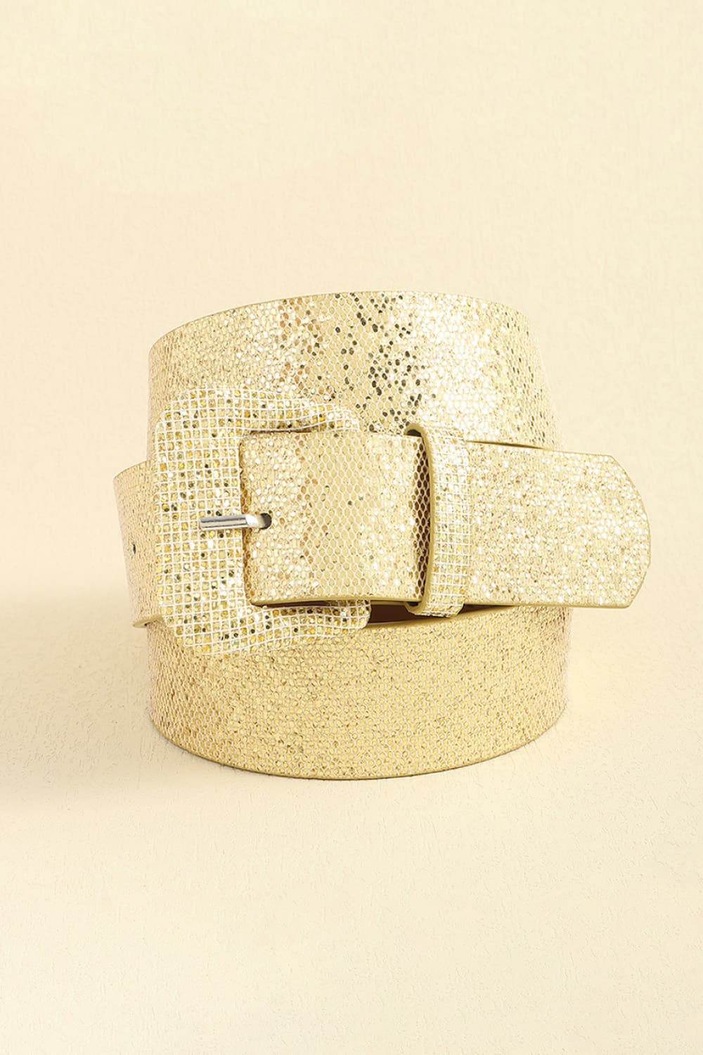 Glitter PU Leather Belt - Purcell's Clothing Company