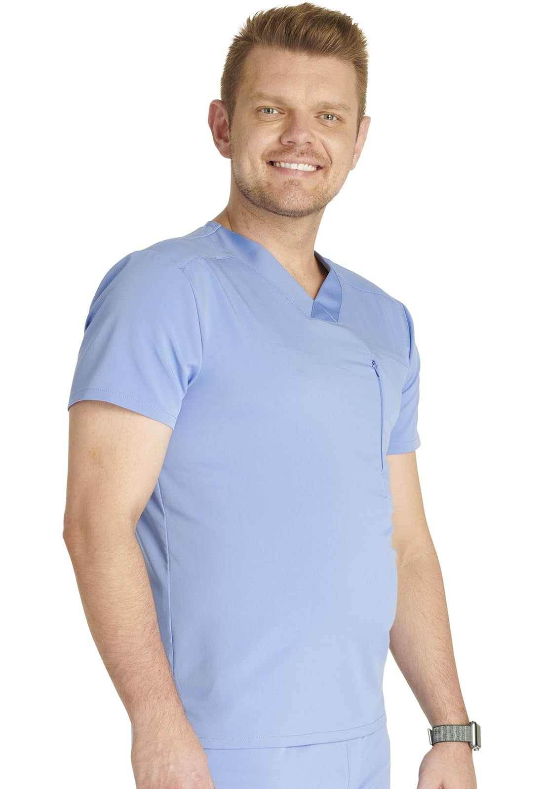 Cherokee V-Neck Scrub Top W/ Zip Pocket - Purcell's Clothing Company