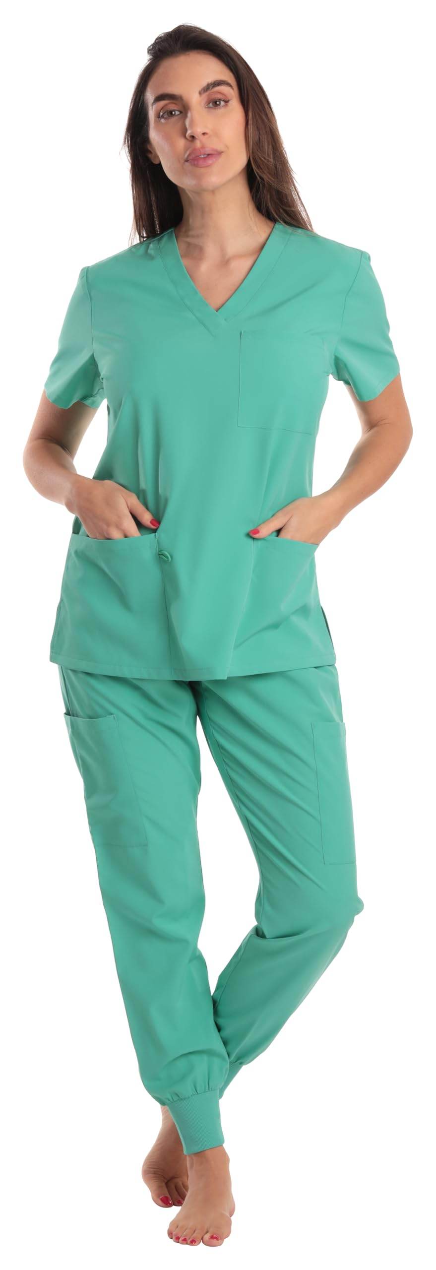 JUST LOVE V-Neck Scrub Set - Purcell's Clothing Company