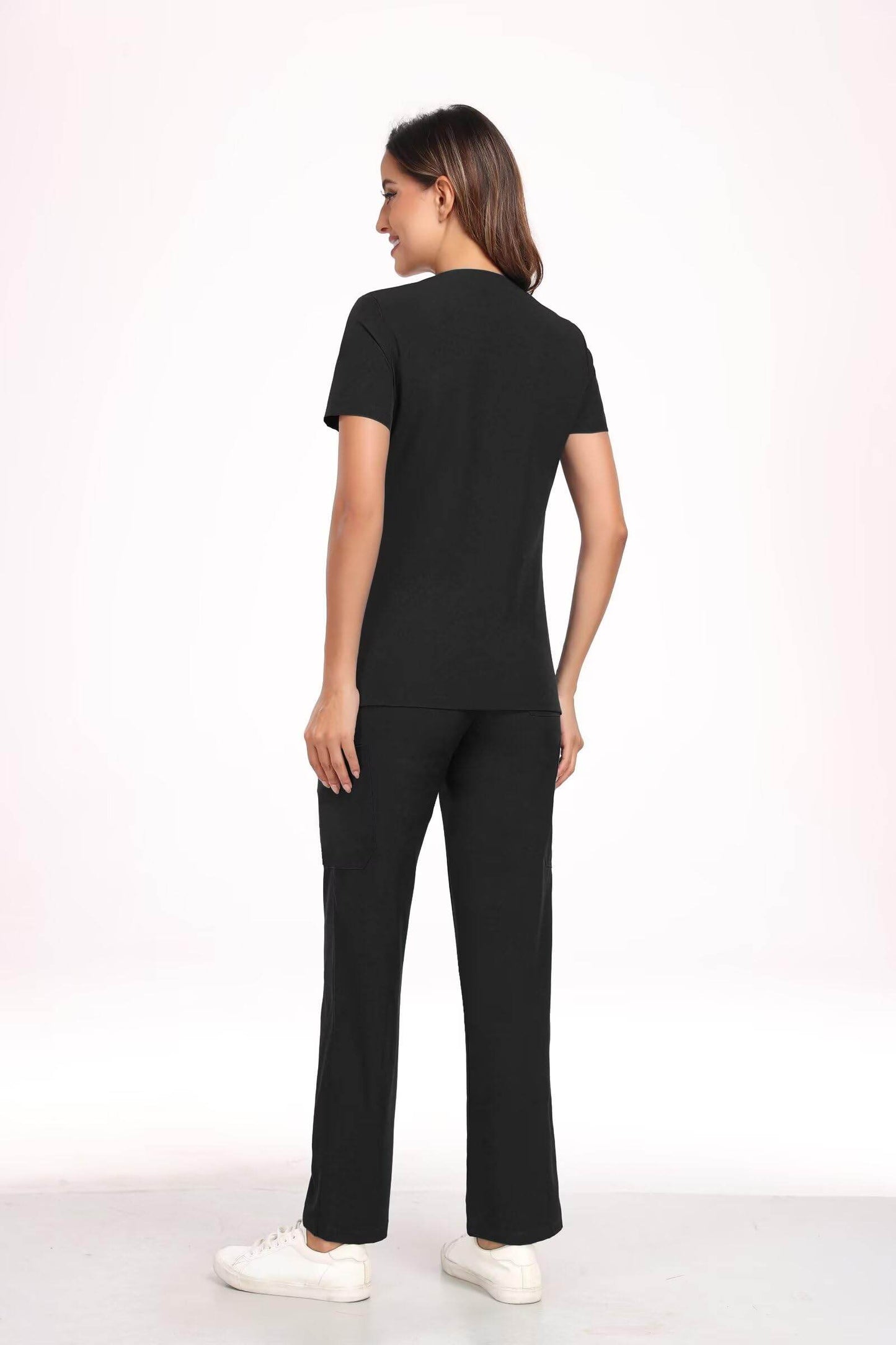 Stretch V-Neck Top & Cargo Pants - Purcell's Clothing Company
