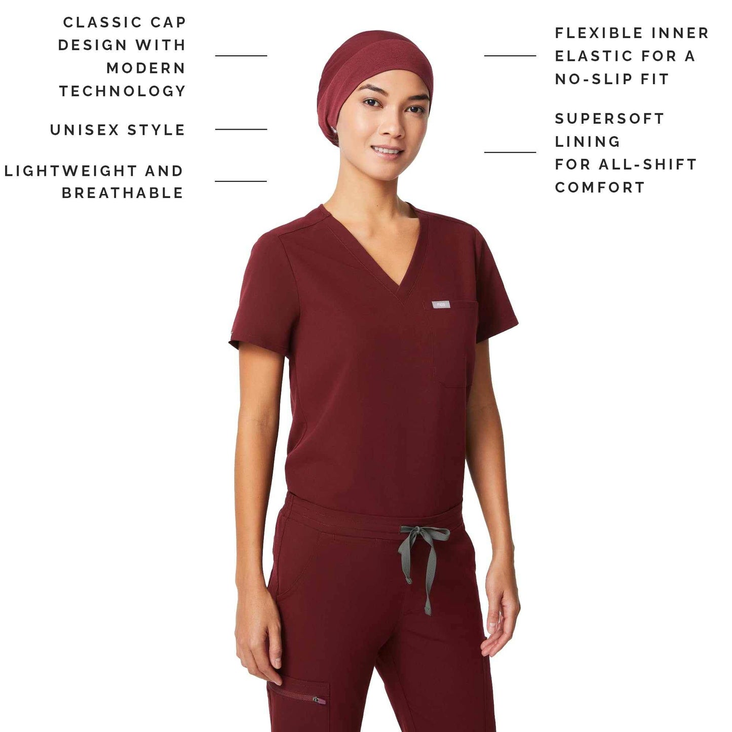 FIGS Modern Expandable Unisex Scrub Cap - Purcell's Clothing Company