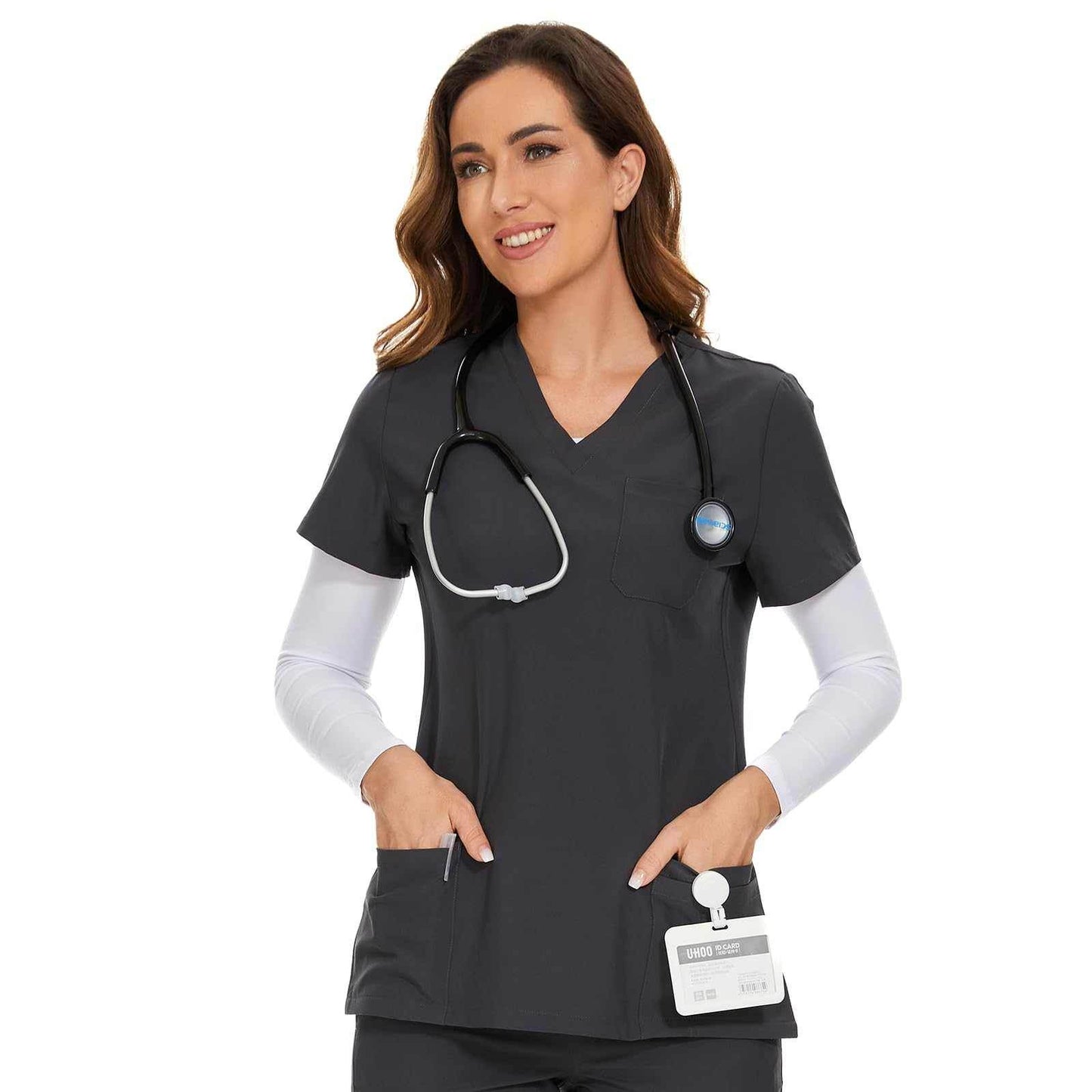 COZYFIT Scrub Top - Soft Stretch 3 Pocket - Purcell's Clothing Company
