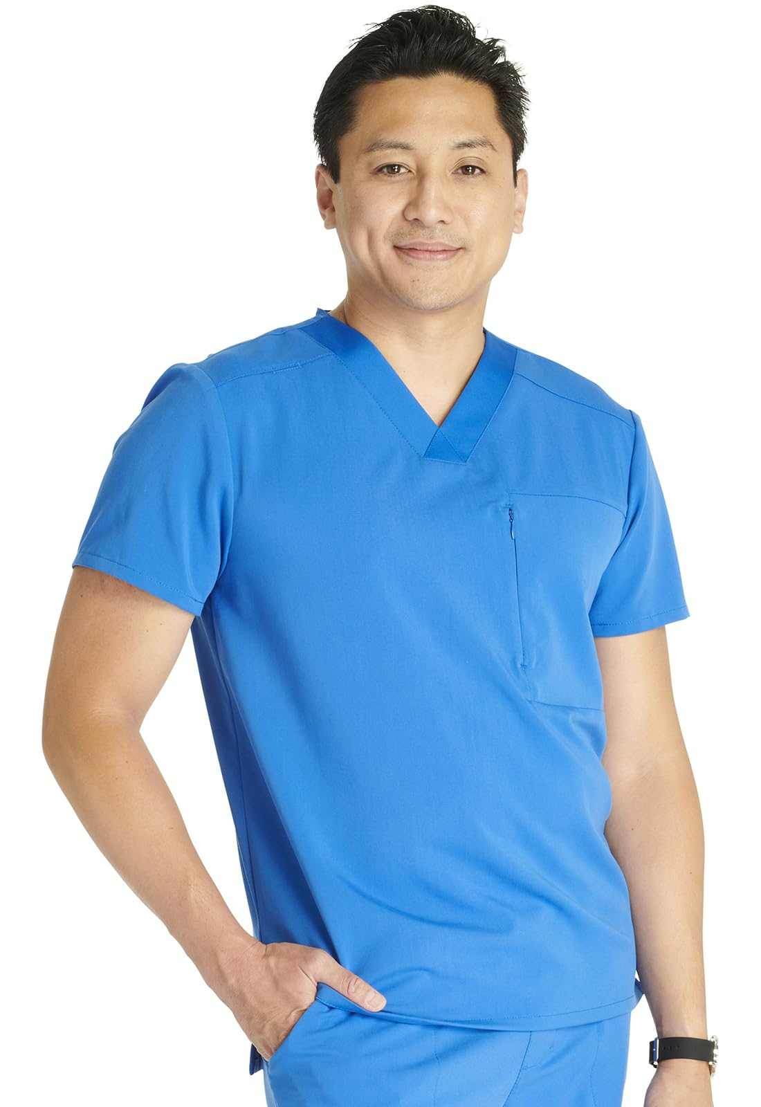 Cherokee V-Neck Scrub Top W/ Zip Pocket - Purcell's Clothing Company