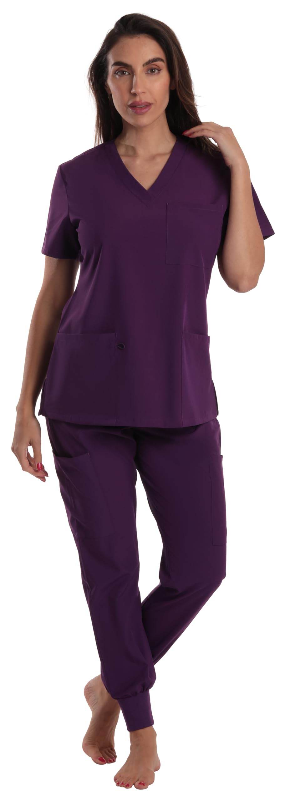 JUST LOVE V-Neck Scrub Set - Purcell's Clothing Company
