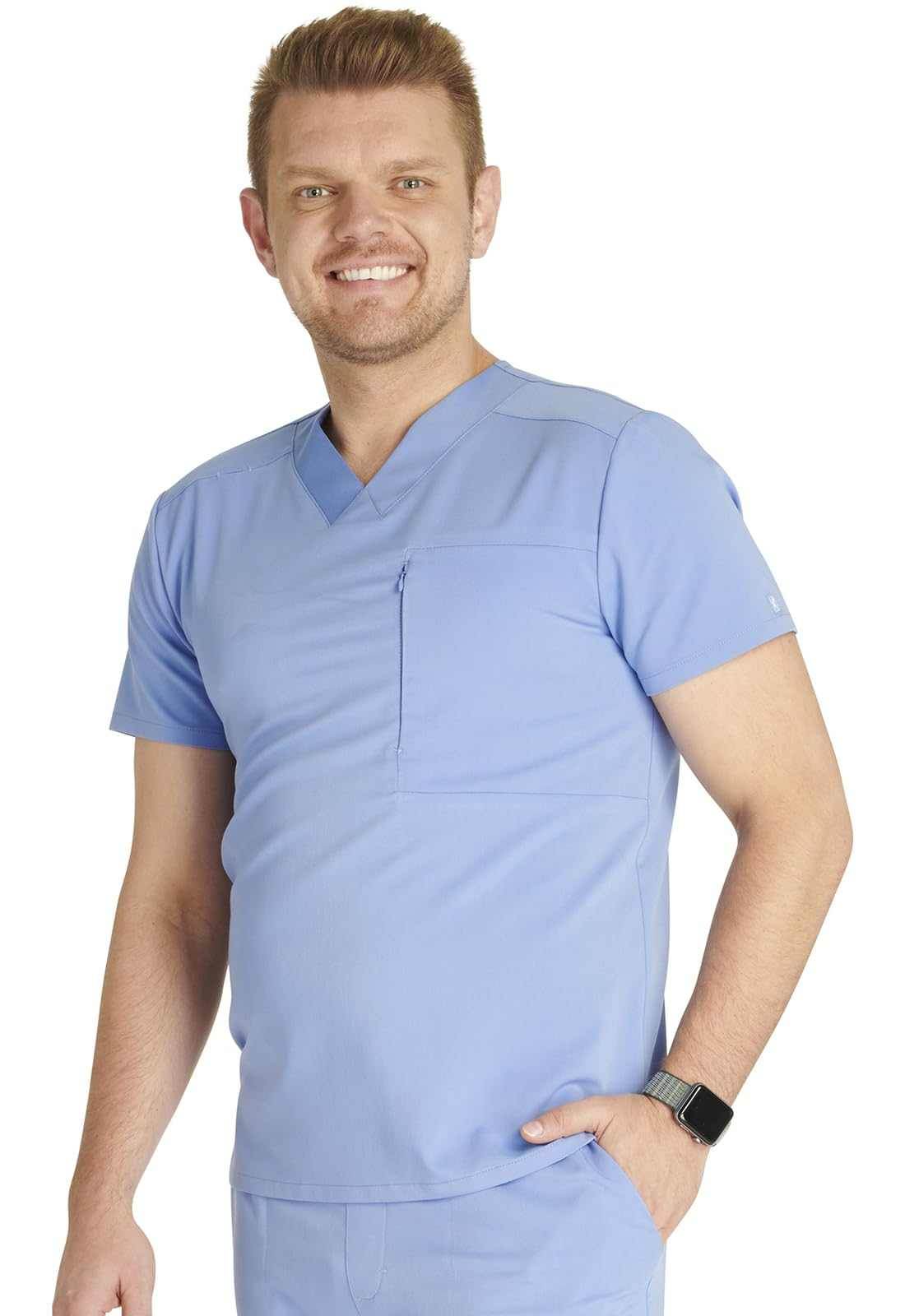 Cherokee V-Neck Scrub Top W/ Zip Pocket - Purcell's Clothing Company