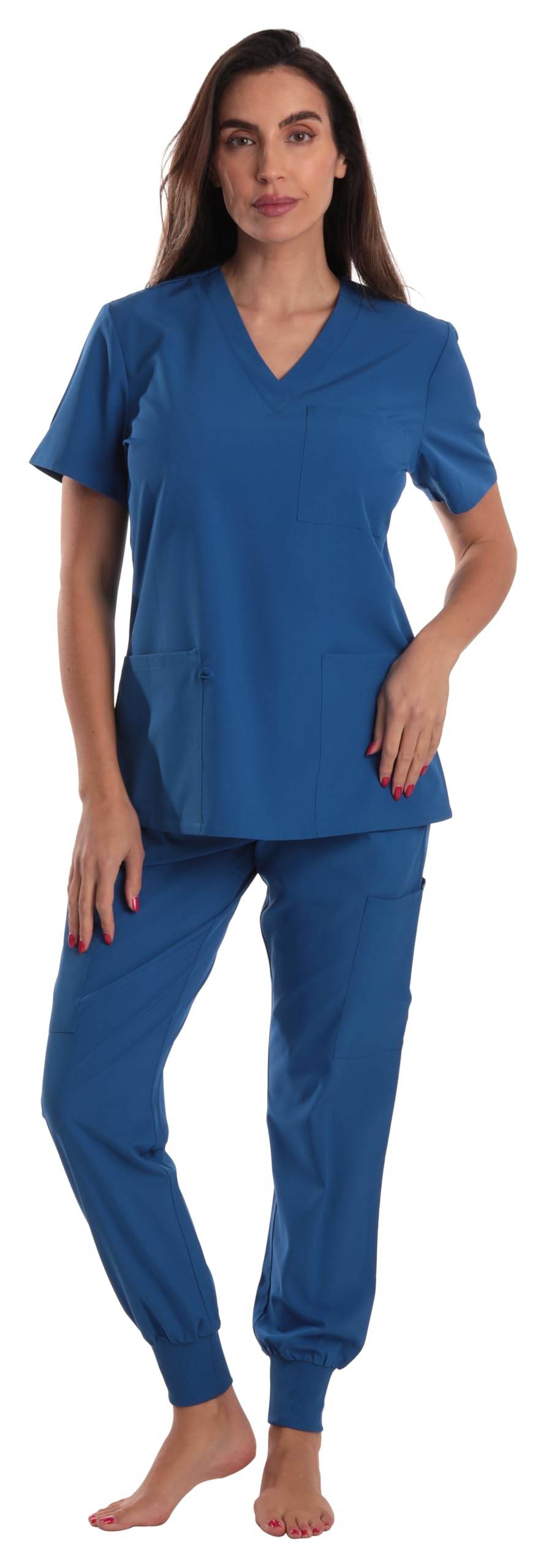 JUST LOVE V-Neck Scrub Set - Purcell's Clothing Company