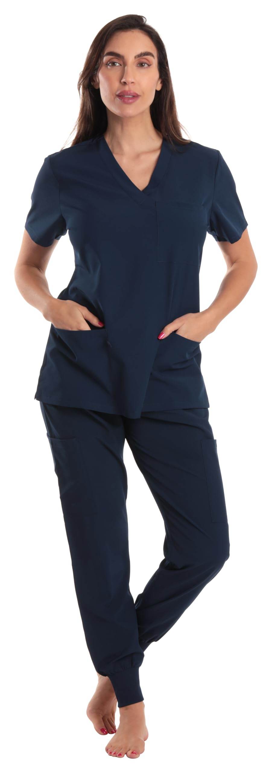 JUST LOVE V-Neck Scrub Set - Purcell's Clothing Company