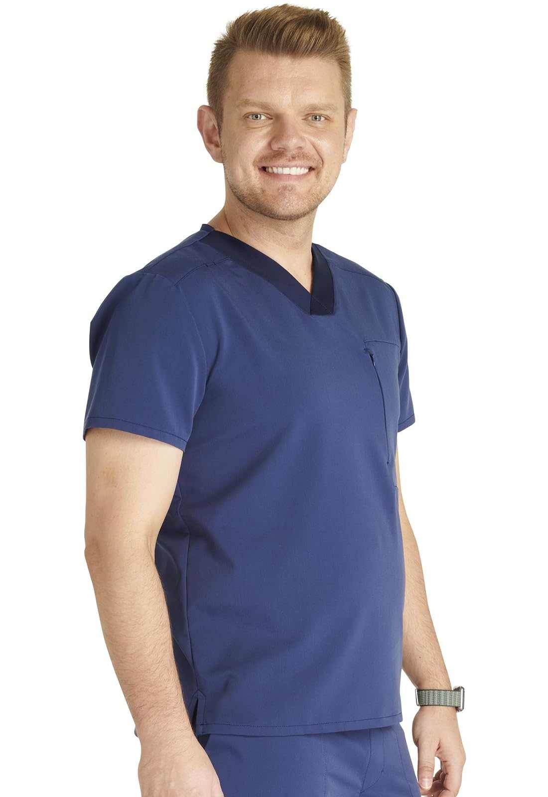 Cherokee V-Neck Scrub Top W/ Zip Pocket - Purcell's Clothing Company