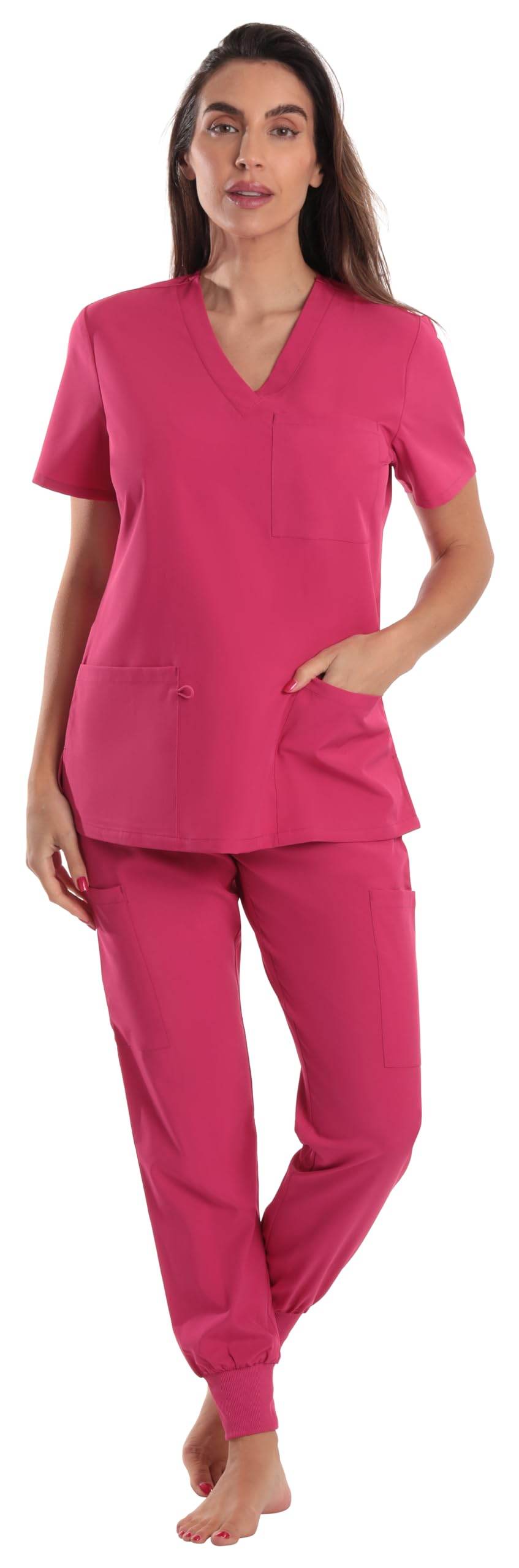 JUST LOVE V-Neck Scrub Set - Purcell's Clothing Company