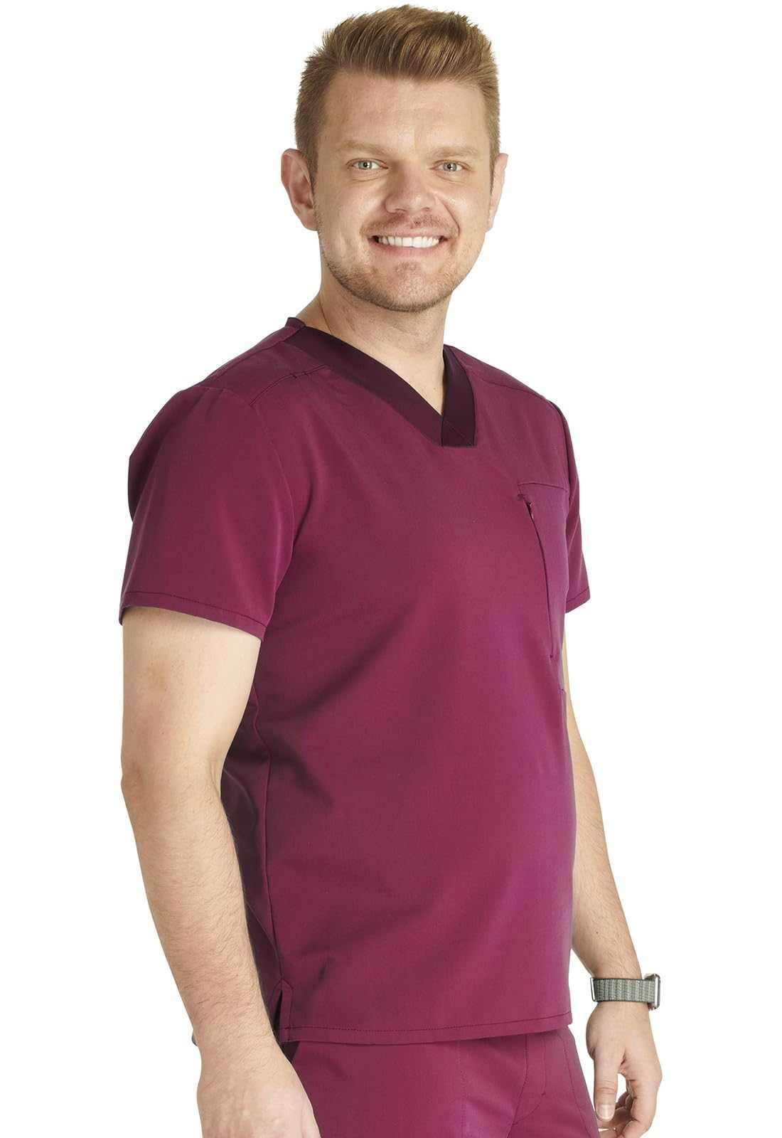 Cherokee V-Neck Scrub Top W/ Zip Pocket - Purcell's Clothing Company