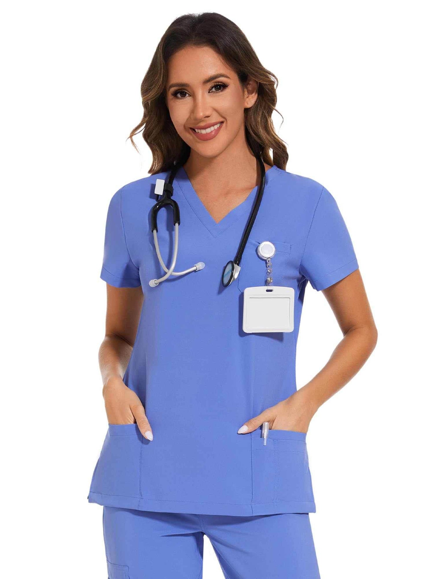 COZYFIT Scrub Top - Soft Stretch 3 Pocket - Purcell's Clothing Company