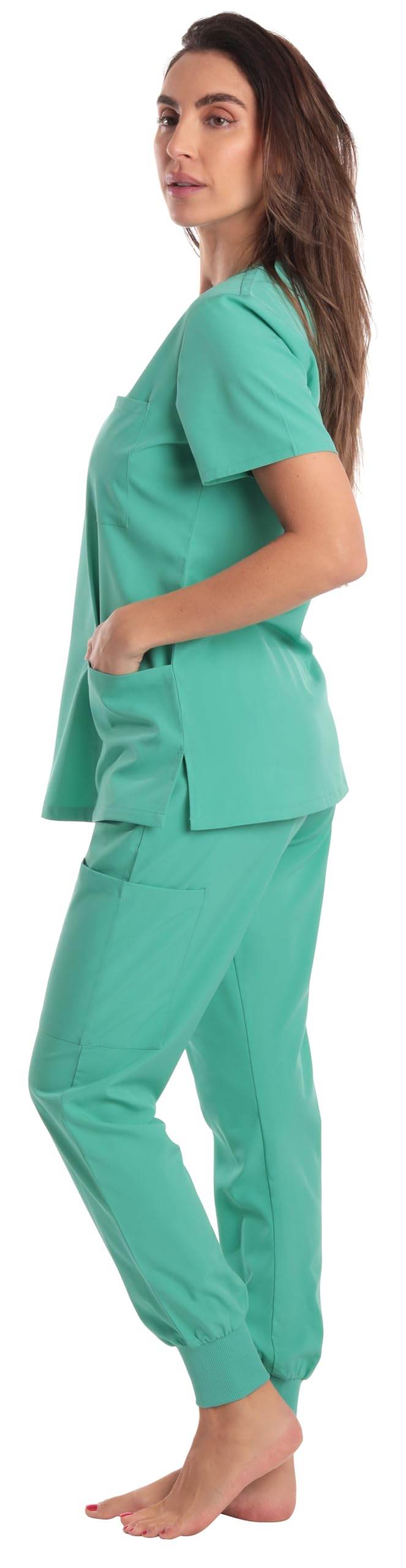 JUST LOVE V-Neck Scrub Set - Purcell's Clothing Company