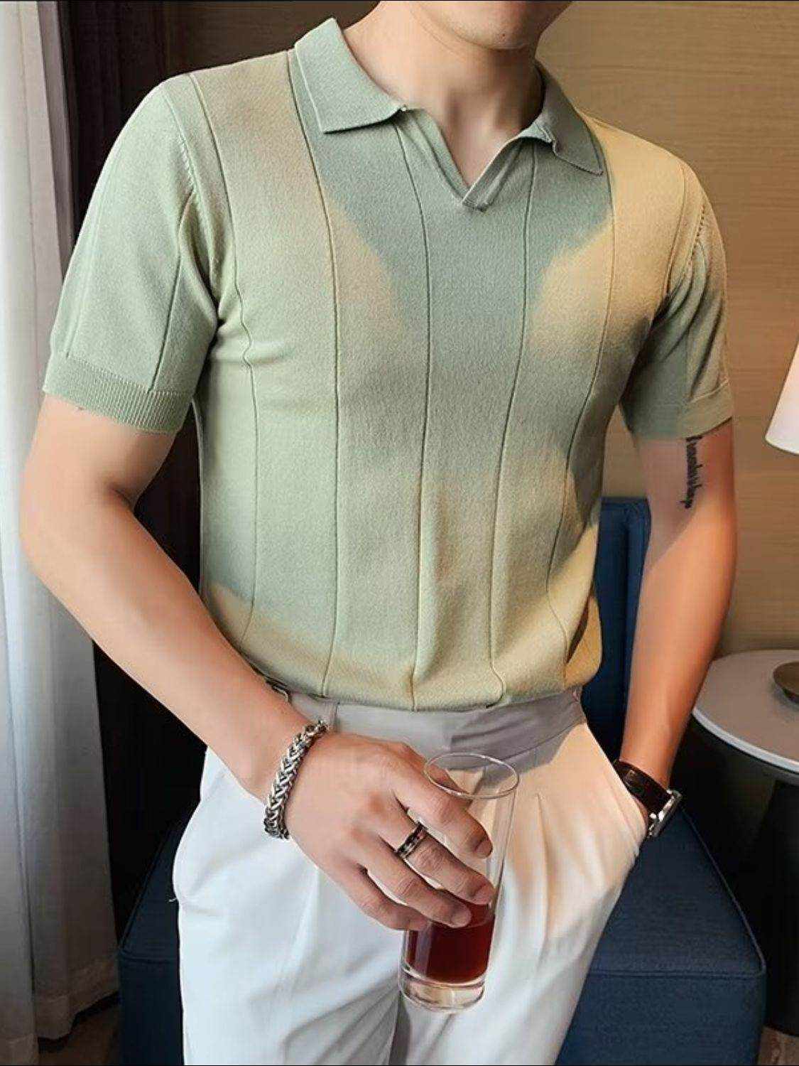Collared Neck Short Sleeve Polo - Purcell's Clothing Company