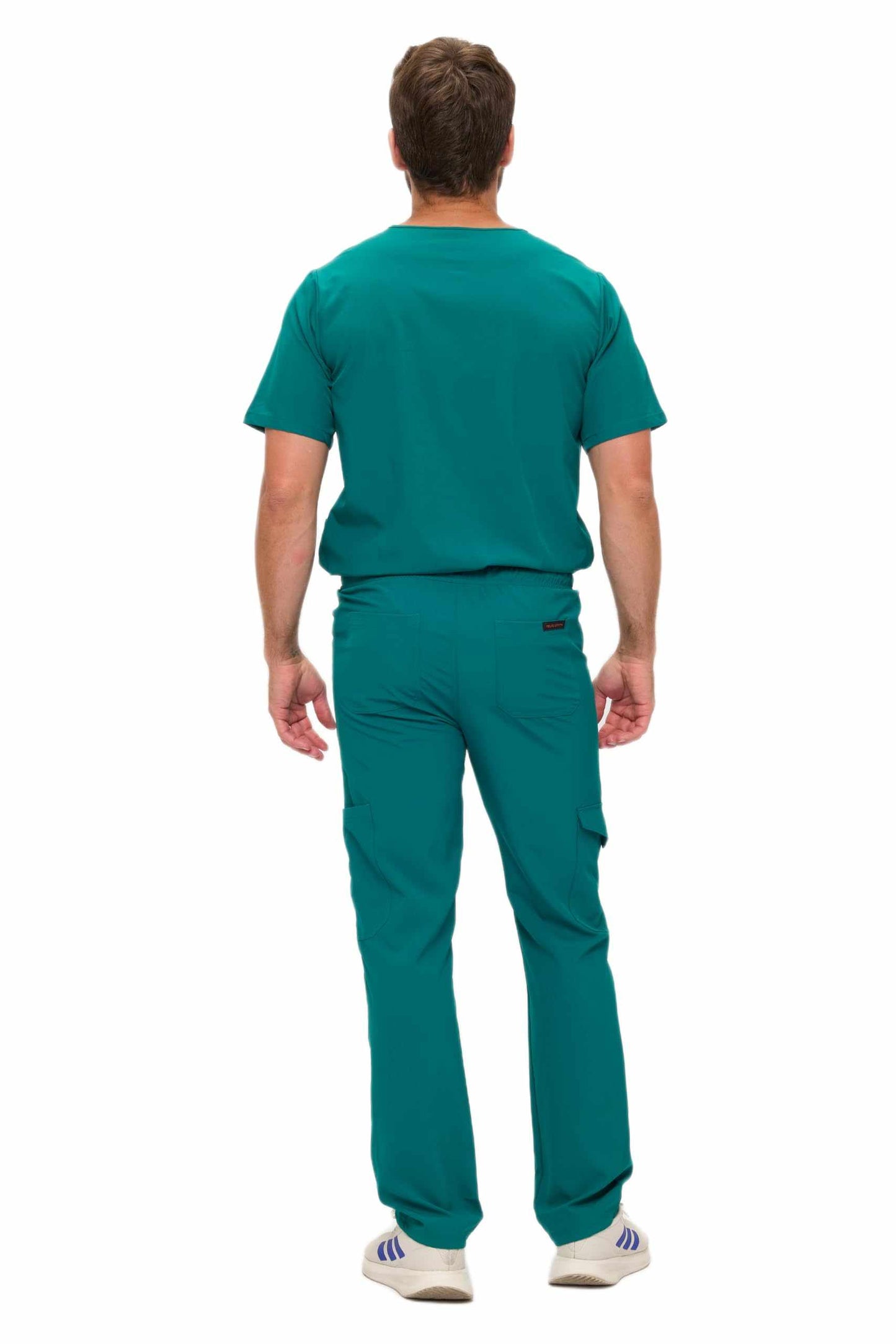 Multi-Pocket Cargo Scrub Set