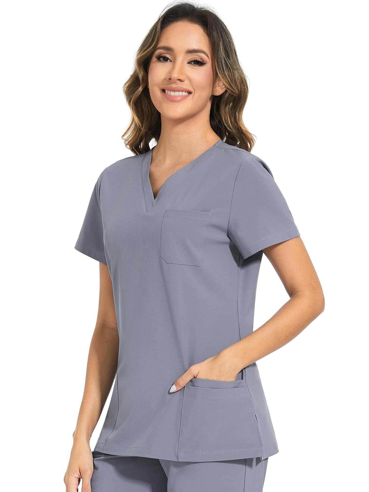 COZYFIT Scrub Top - Soft Stretch 3 Pocket - Purcell's Clothing Company