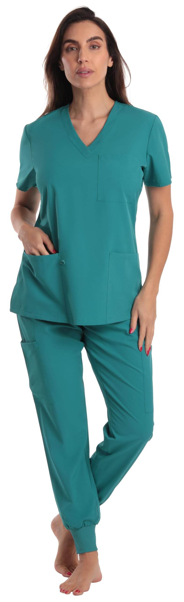 JUST LOVE V-Neck Scrub Set - Purcell's Clothing Company