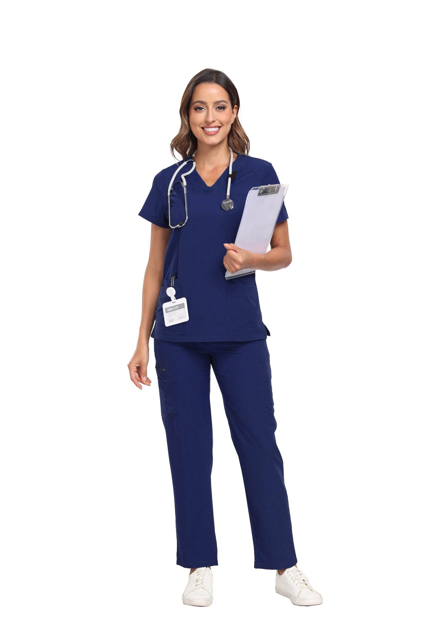 Stretch V-Neck Top & Cargo Pants - Purcell's Clothing Company