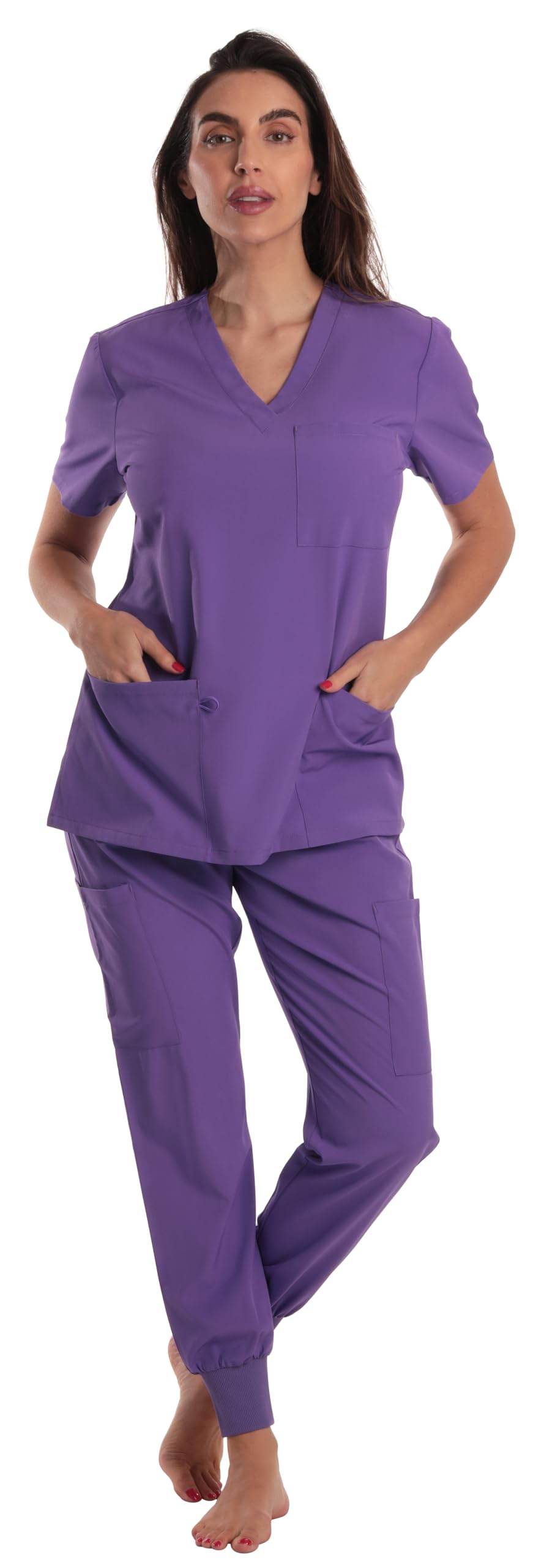 JUST LOVE V-Neck Scrub Set - Purcell's Clothing Company