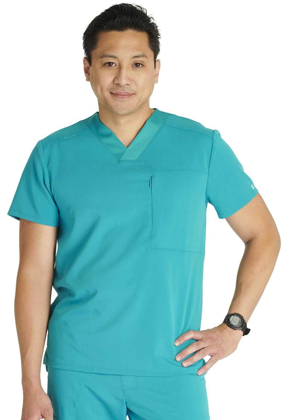 Cherokee V-Neck Scrub Top W/ Zip Pocket - Purcell's Clothing Company