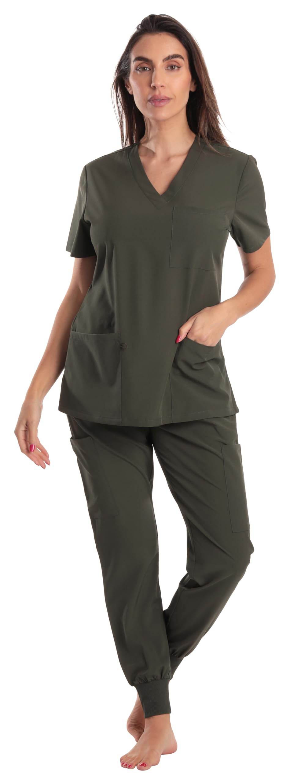 JUST LOVE V-Neck Scrub Set - Purcell's Clothing Company