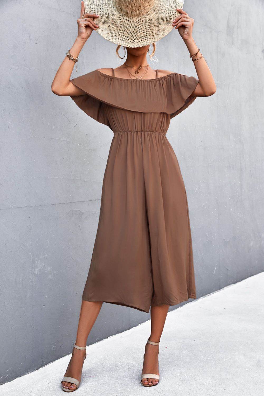 Spaghetti Strap Layered Jumpsuit - Purcell's Clothing Company