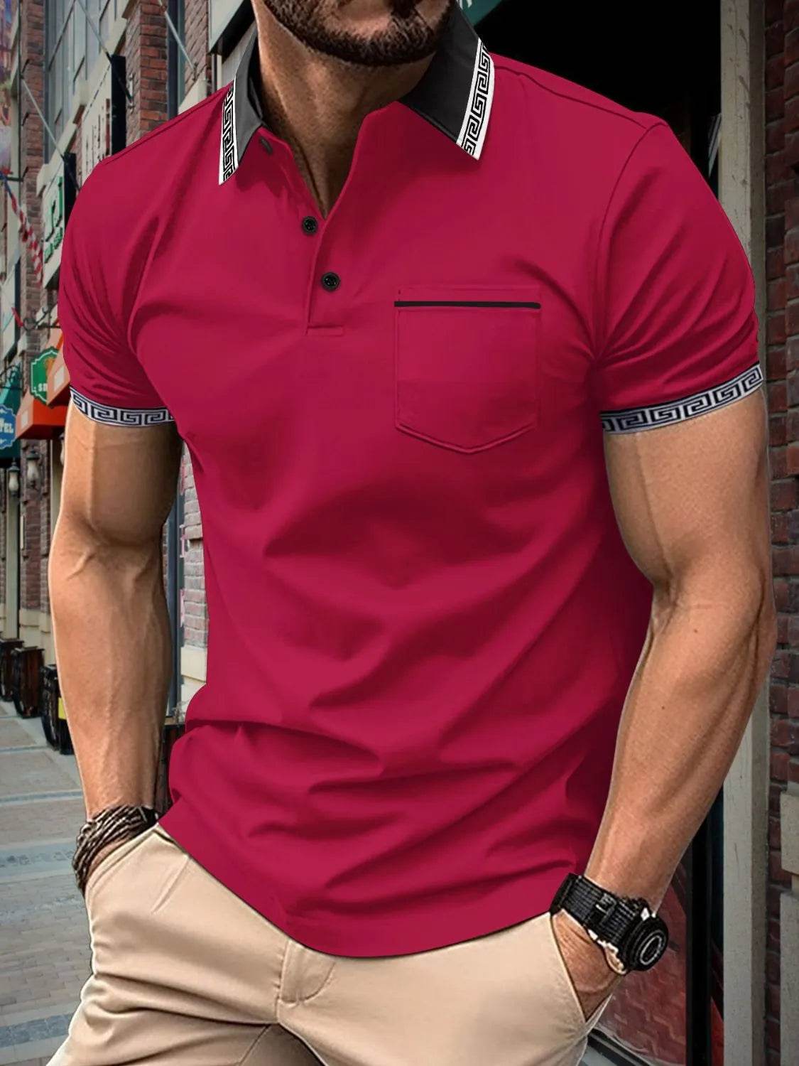 Collared Neck Short Sleeve Polo - Purcell's Clothing Company