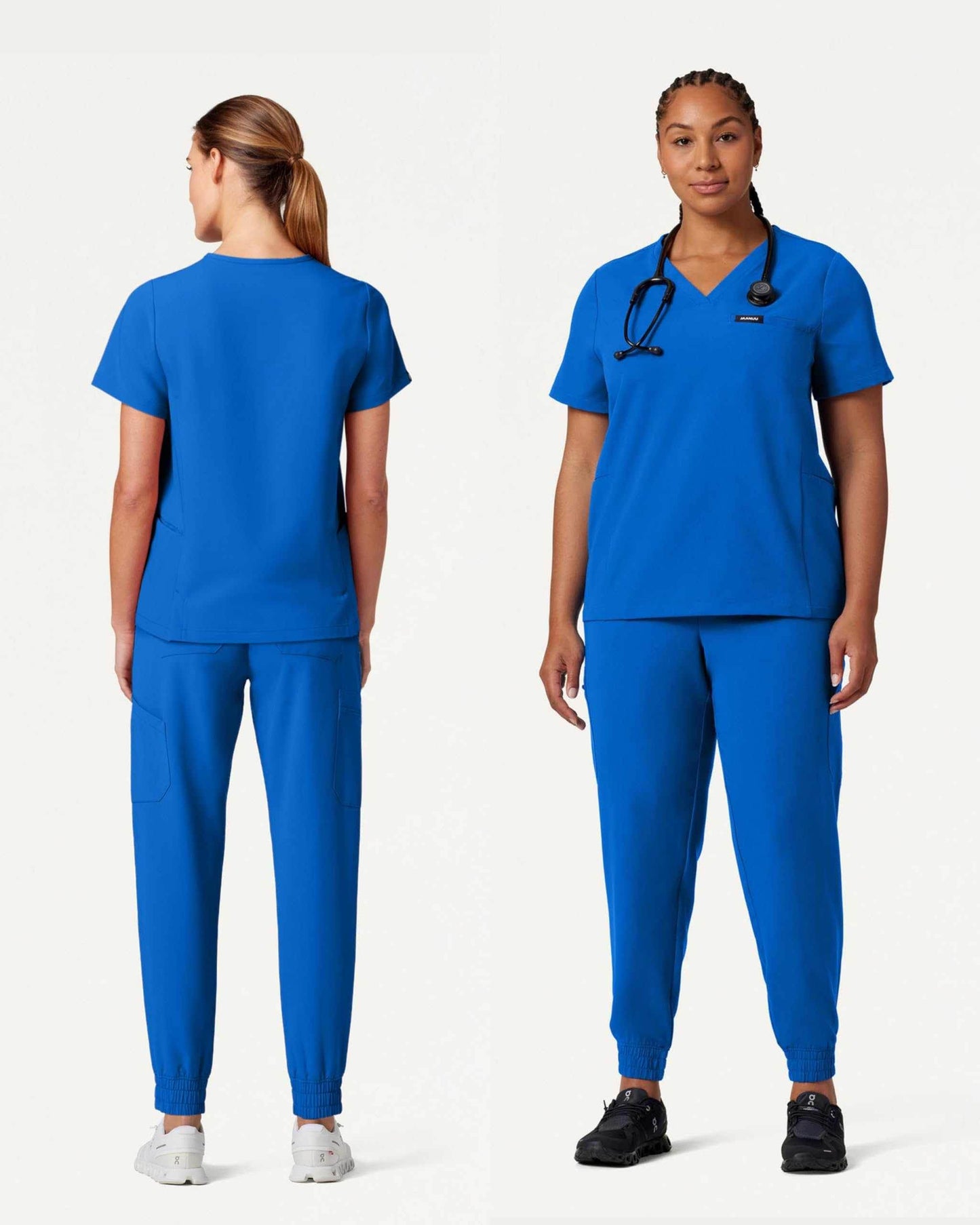 Jaanuu Magna 3-Pocket Classic V-Neck Scrub Top - Purcell's Clothing Company